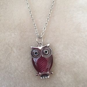 🦉 Necklace Charm Reds Owls